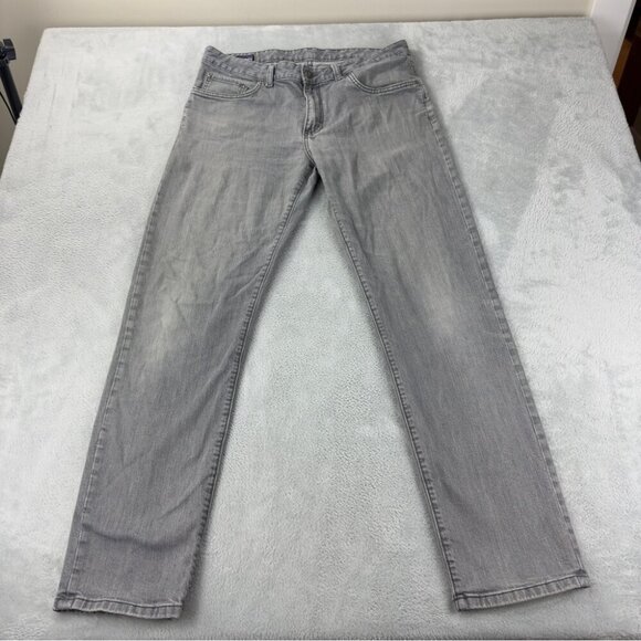 Patagonia Men's Size 35x32 Grey Straight Leg Jeans Iron Clad Denim 100% Organic - Picture 3 of 12